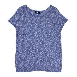 The North Face Women’s Blue Marled Cotton-Blend Sweater Tank in Size Large